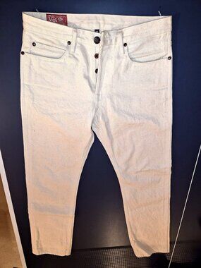 Freenote Cloth Rios Slim Straight Ecru Selvedge Jeans Size 30